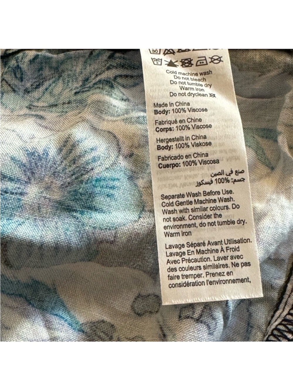 Avenue Black and Blue Floral Maxi Dress - Picture 4 of 5